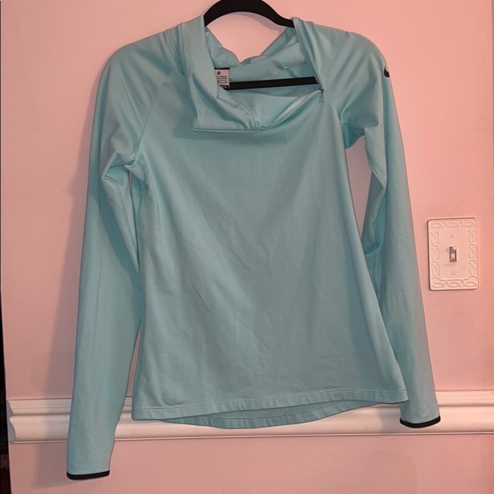 Nike Pro Dri Fit Zipped Collar Pullover
